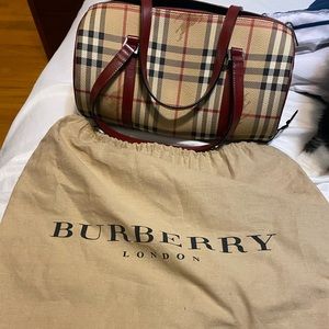 Burberry bowling tote with dust bag-authentic.